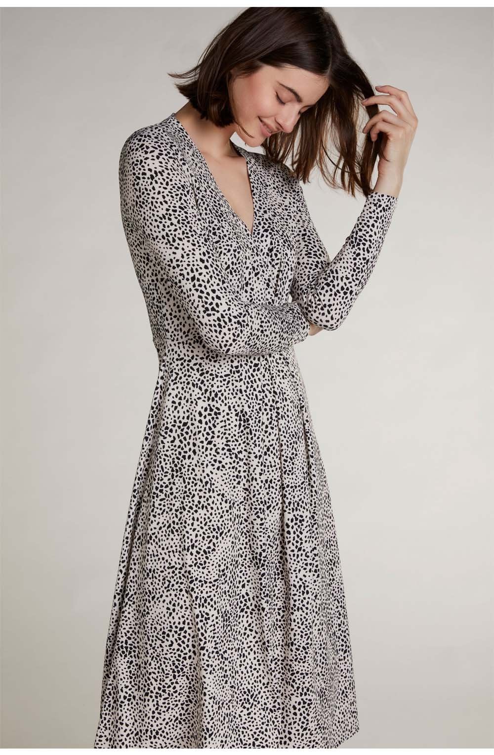 Dalmatian Print Jersey Dress