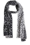 Dalmatian Print Knit Scarf