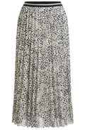 Dalmatian Print Pleated Skirt