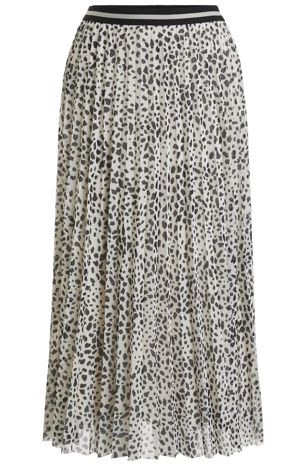 Dalmatian Print Pleated Skirt
