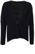 Dark Blue Chunky Knit Cardigan
