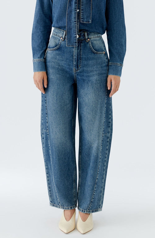 Dark Blue Denim Balloon Fit Jeans