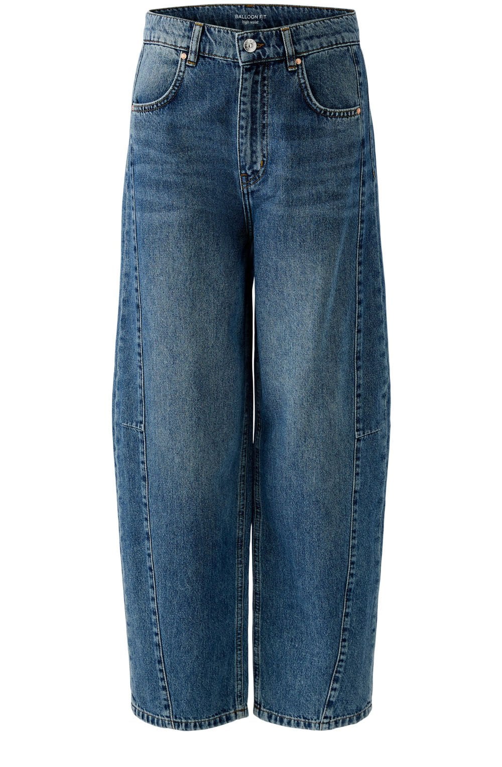 Dark Blue Denim Balloon Fit Jeans