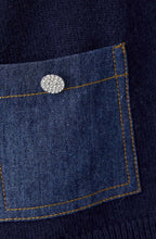 Dark Blue Denim Pocket Jumper