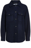 Dark Blue Lightweight Shacket