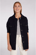 Dark Blue Lightweight Shacket