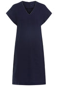 Dark Blue Linen Dress