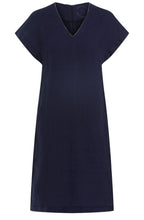 Dark Blue Linen Dress