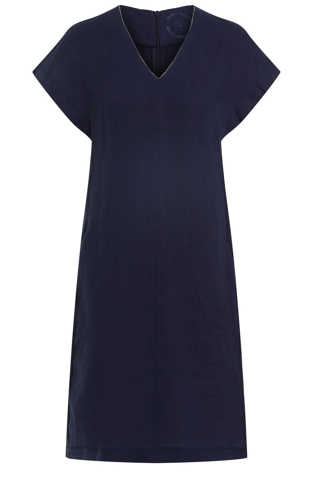 Dark Blue Linen Dress
