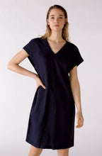 Dark Blue Linen Dress