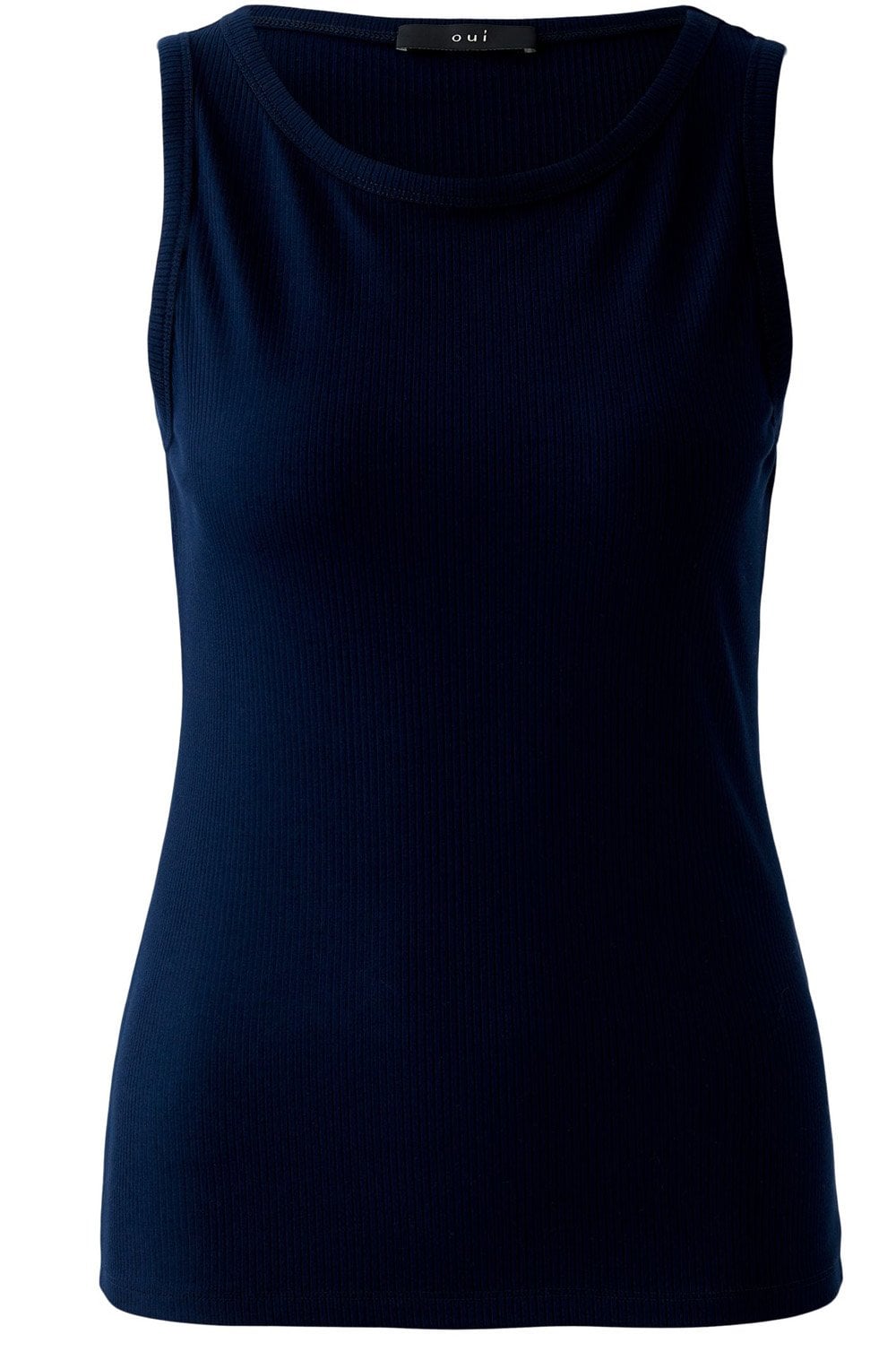 Dark Blue Navy Ribbed Vest
