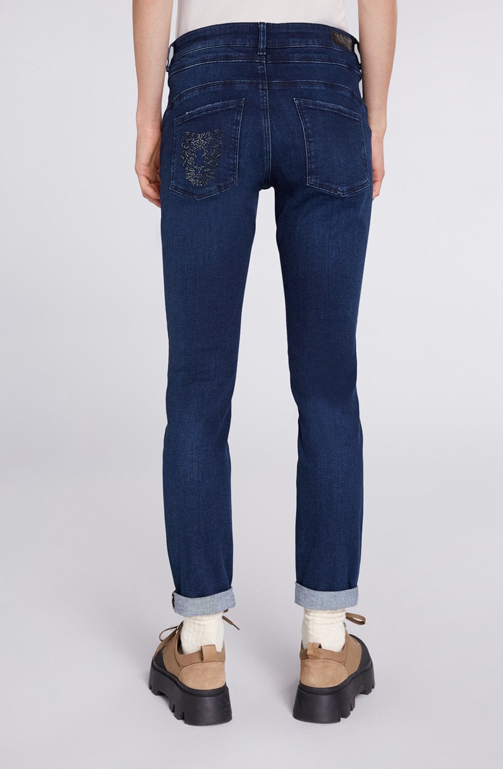 Dark Blue Newport Jeweled Jeans