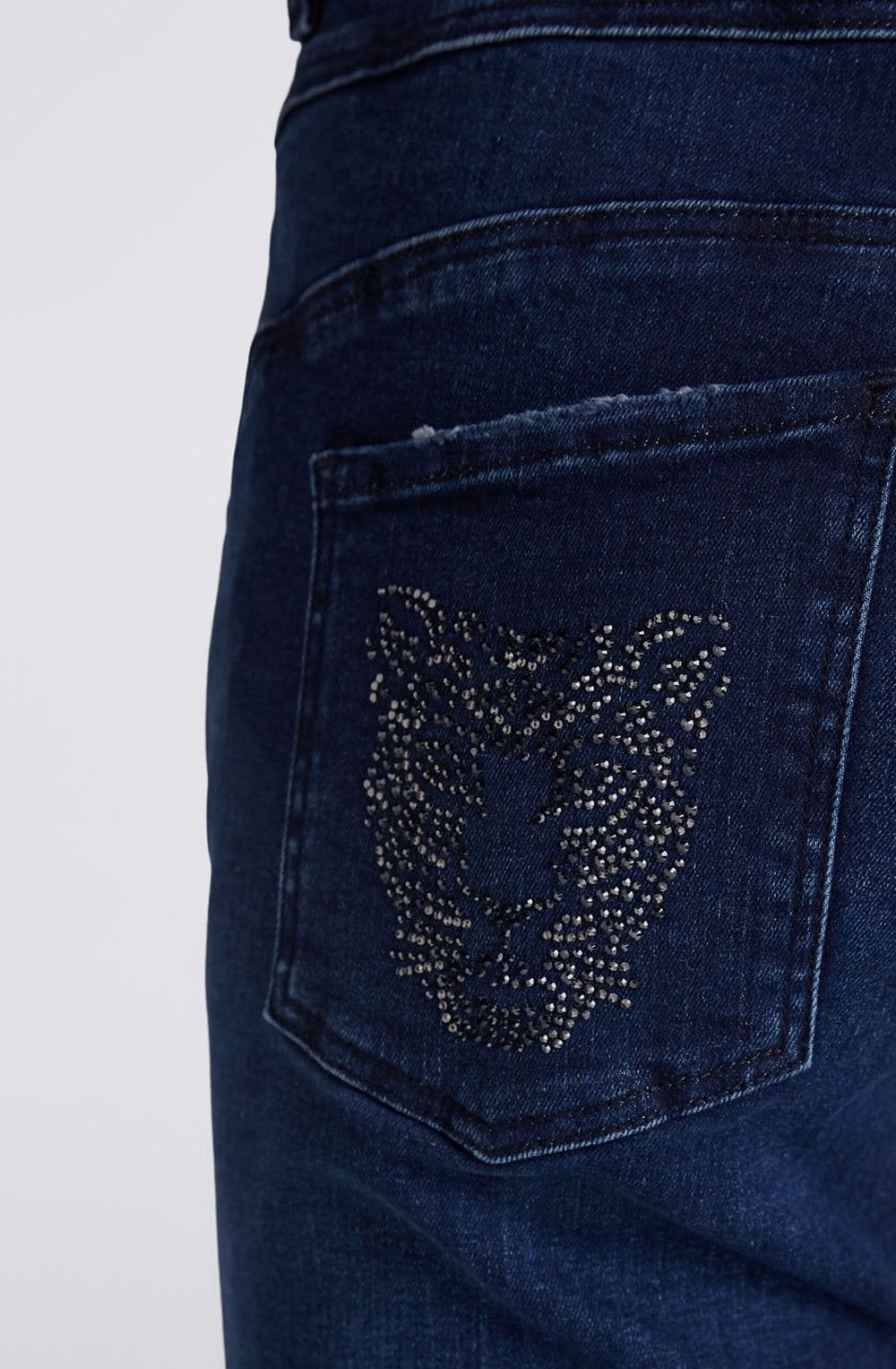 Dark Blue Newport Jeweled Jeans
