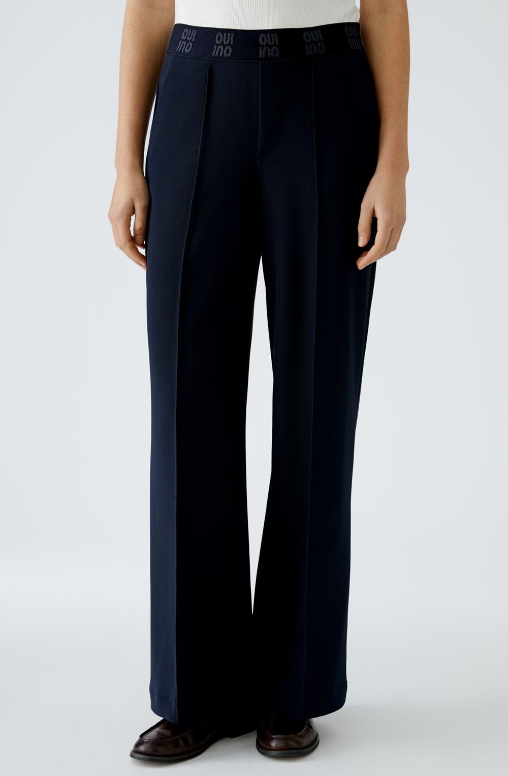 Dark Blue Palazzo Trousers