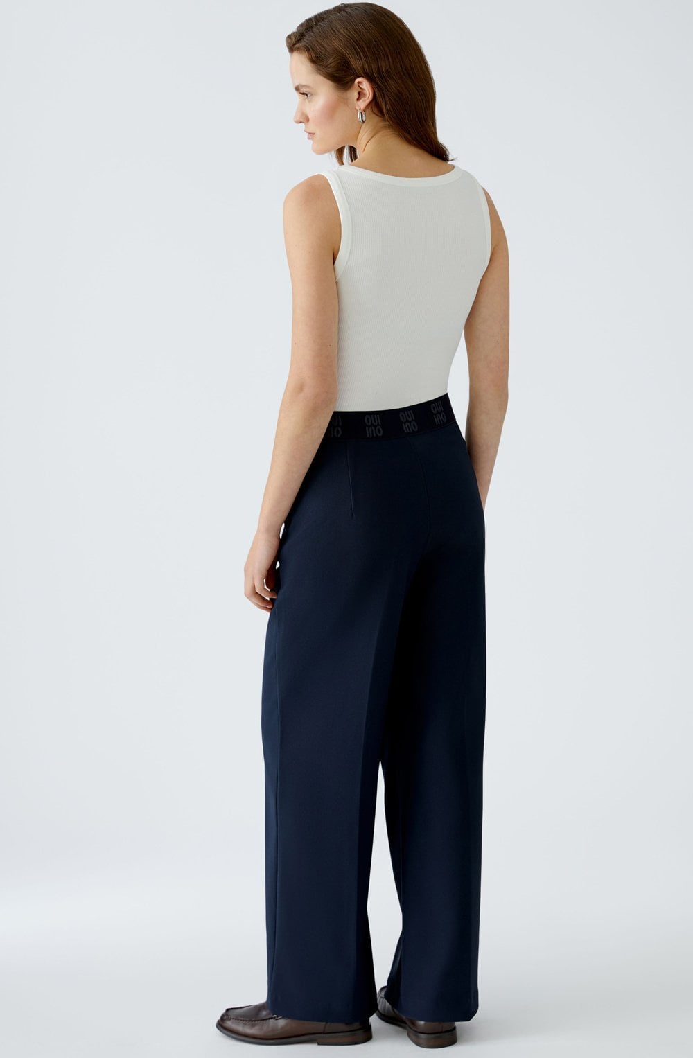 Dark Blue Palazzo Trousers