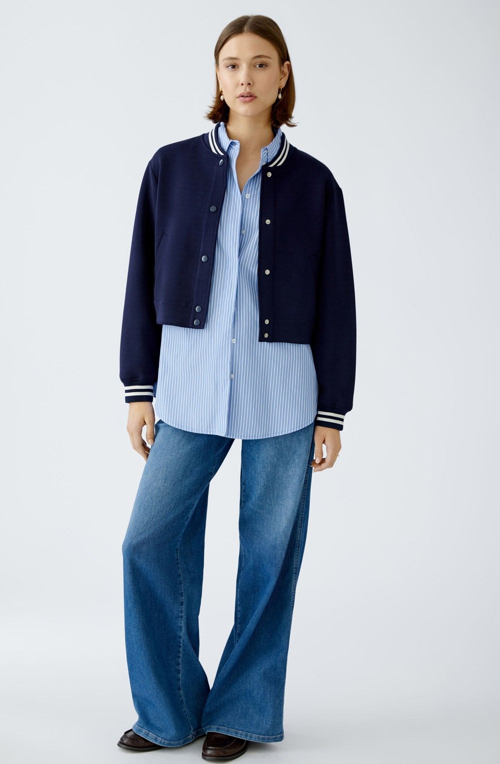 Dark Blue Paris Bomber Jacket