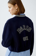 Dark Blue Paris Bomber Jacket