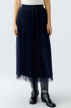 Dark Blue Pleated Tulle Skirt