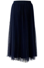 Dark Blue Pleated Tulle Skirt