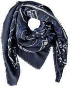 Dark Blue Rodeo Romance Scarf