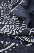 Dark Blue Rodeo Romance Scarf