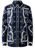Dark Blue Rodeo Romance Silk Touch Jersey Shirt