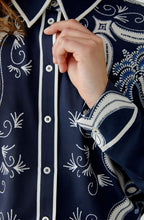 Dark Blue Rodeo Romance Silk Touch Jersey Shirt