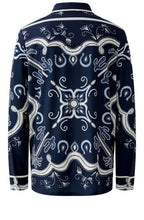 Dark Blue Rodeo Romance Silk Touch Jersey Shirt