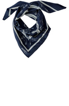 Dark Blue Rodeo Romance Small Scarf