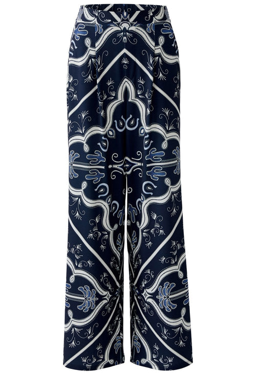 Dark Blue Rodeo Romance Wide Leg Trousers