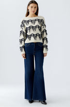 Dark Blue Studded Palazzo Jeans