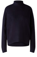 Dark Blue Turtle Neck Oversized Jumper