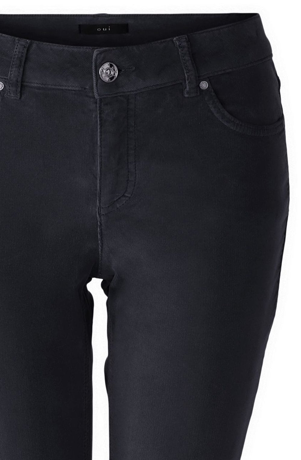 Dark Blue Velvet Corduroy Baxtor Jeggings