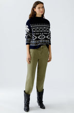 Dark Blue Western Pattern Jumper