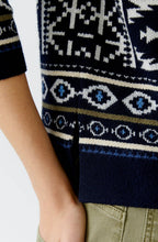 Dark Blue Western Pattern Jumper