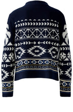 Dark Blue Western Pattern Jumper