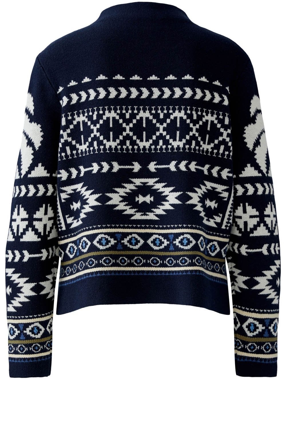 Dark Blue Western Pattern Jumper