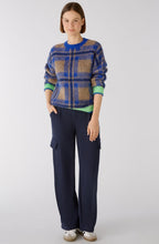 Dark Blue Wide Leg Cargo Trousers