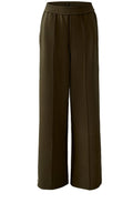 Dark Brown Cream Contrasting Stripe Sporty Trousers