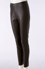 Dark Brown Faux Leather Leggings