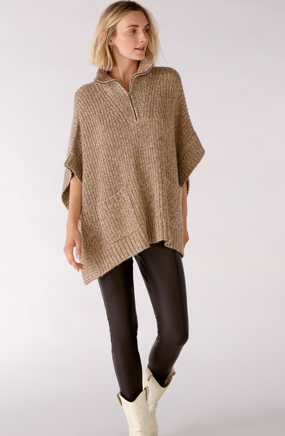 Dark Brown Faux Leather Leggings