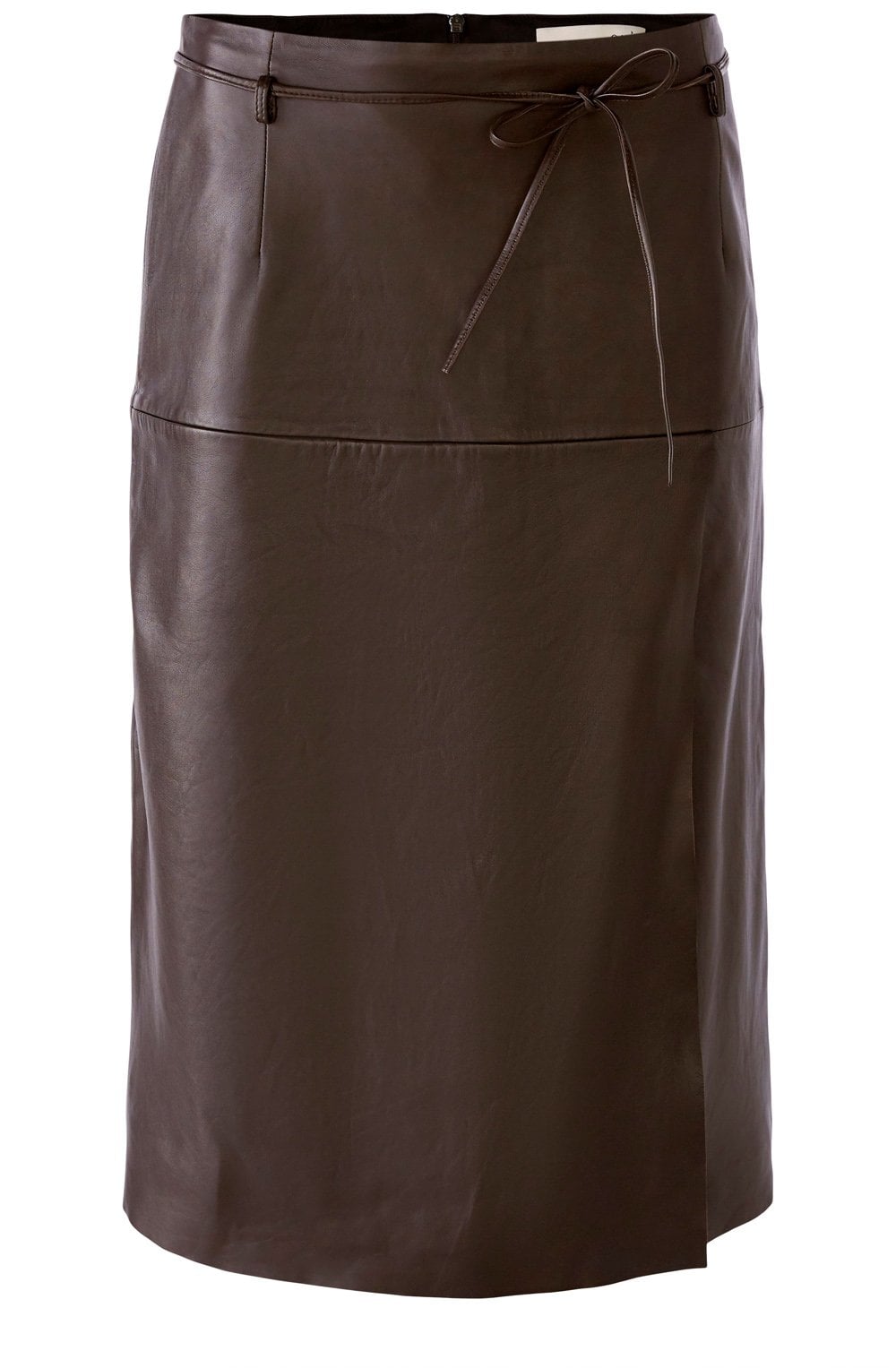 Dark Brown Leather Skirt
