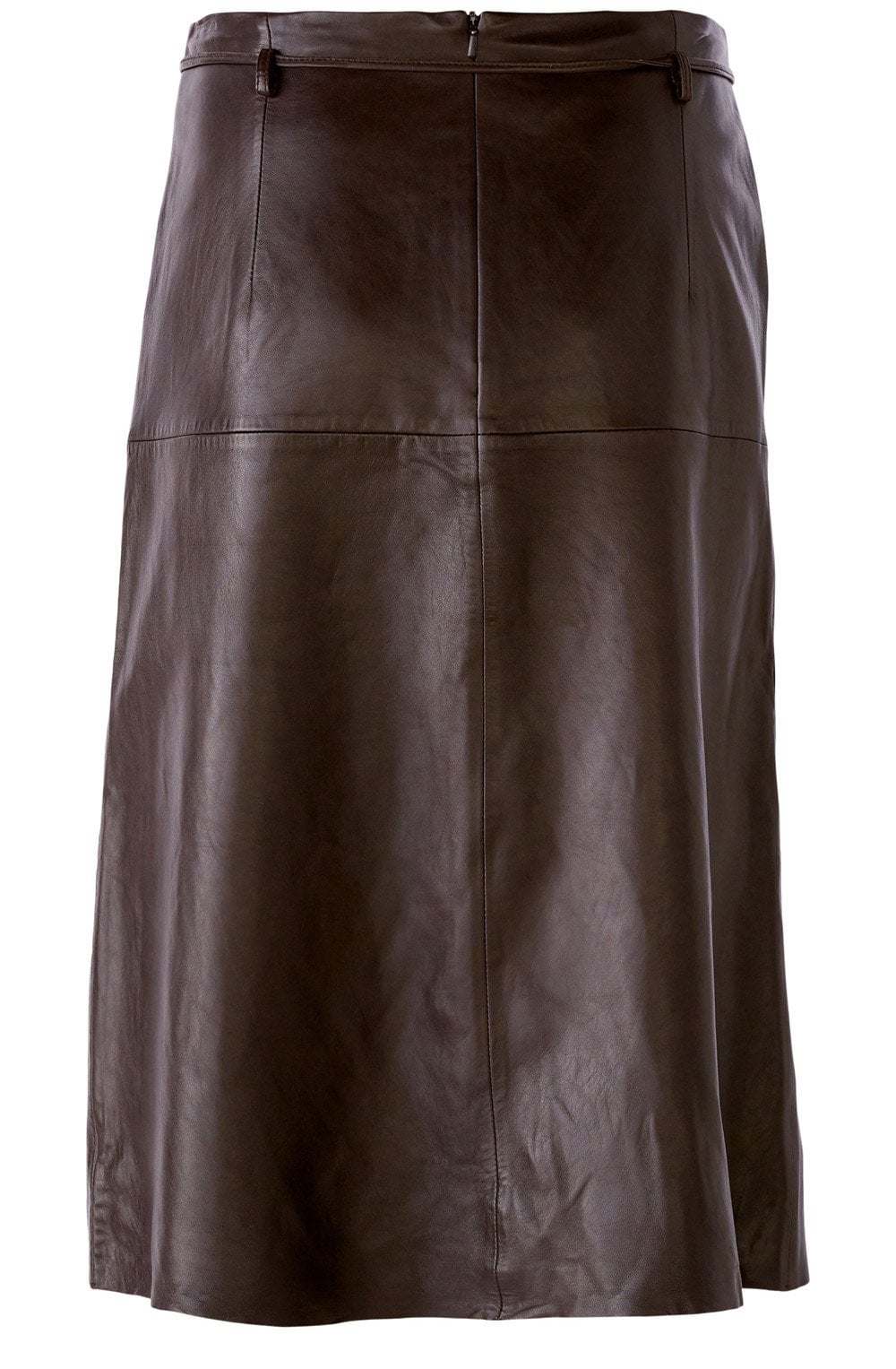 Dark Brown Leather Skirt