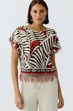 Dark Brown & Orange Tassel Jumper