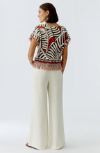 Dark Brown & Orange Tassel Jumper