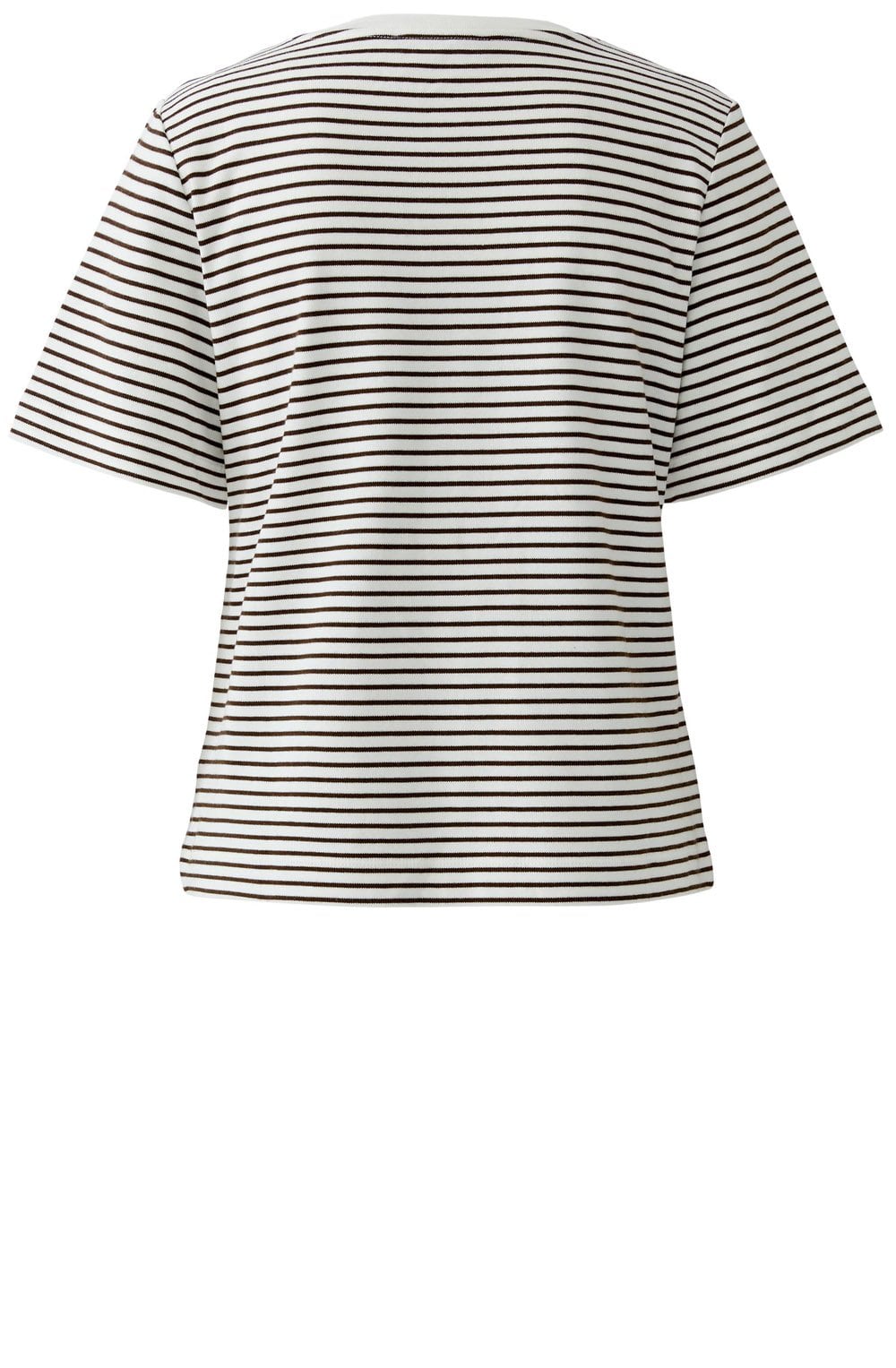Dark Brown Striped Ciao Amour T Shirt