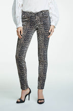 Dark Camel Black Animal Print Trousers