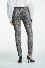 Dark Camel Black Animal Print Trousers