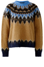 Dark Camel Blue Norwegian Style Pullover
