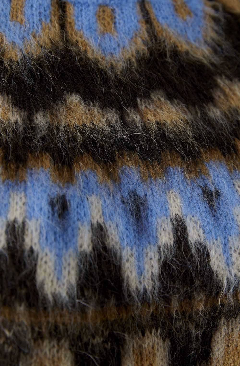 Dark Camel Blue Norwegian Style Pullover